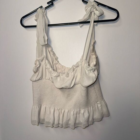 Wilfred Cream Ruffle Strap Top - Picture 4 of 5